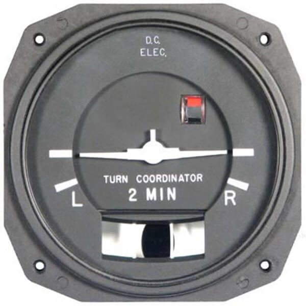RC ALLEN 83A-11 TURN COORDINATOR 3" 11-30VDC LIT 14V TSO