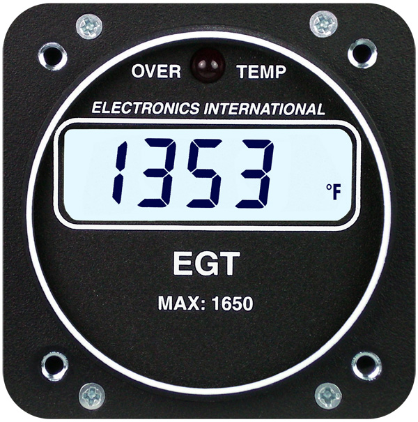 Electronics International E-1P Primary EGT One Channel Gauge 2-1/4 TSO