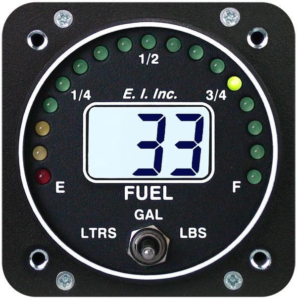 Electronics International Fl 1Ra Single Fuel Level Resistive 12V 2-1/4 Non-TSO