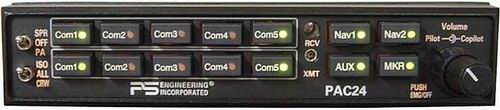 PS Engineering PAC 24 5 Place Audio Panel Horizontal COMM TSOD