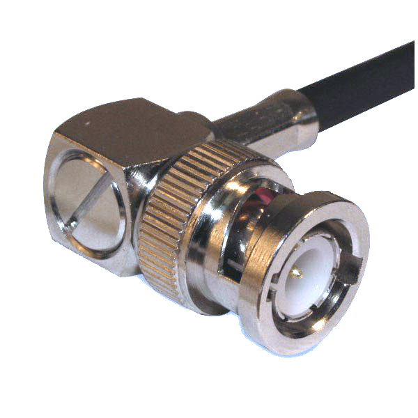 Amp Rf BNC Right Angle Crimp Plug RG-58 112162