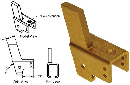 MC1414104-72 Right Seat Roller Housing For Cessna