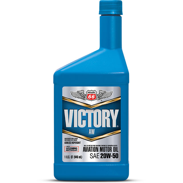 Phillips 66 Oil Victory Aviation 20W-50 - Single Quart