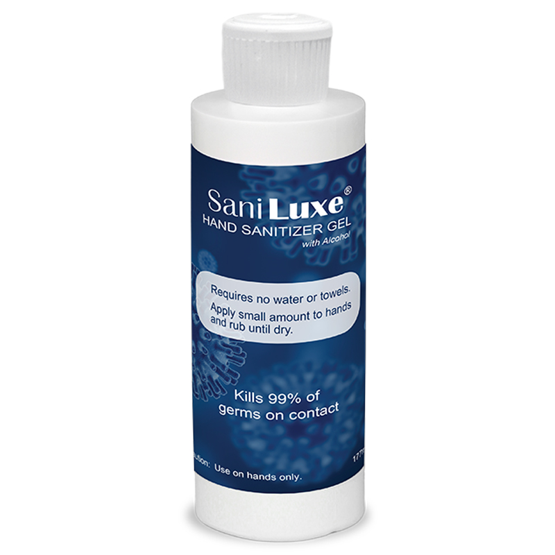 Celeste Alcohol Hand Sanitizer Gel Flat Bottom 6 Oz Bottle