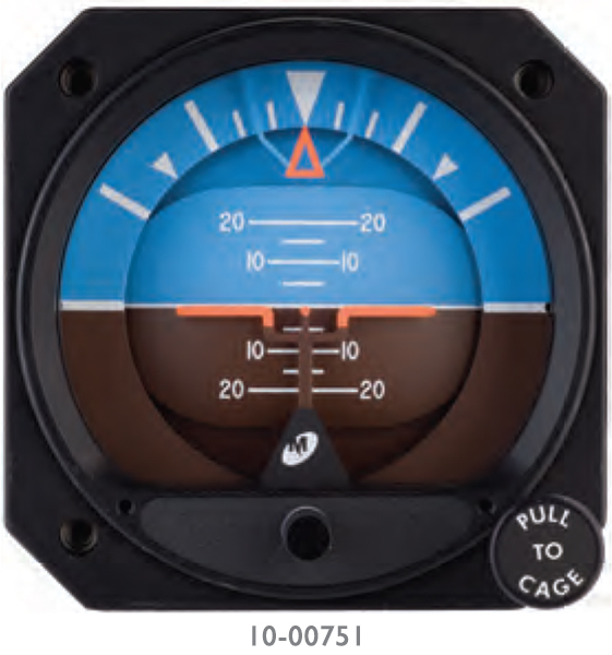 Mid-Continent Instruments and Avionics 3 Electric Attitude Indicator 10-32 VDC 4300-311