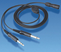 Lynx Pilot System Twin Jack Headset Lead