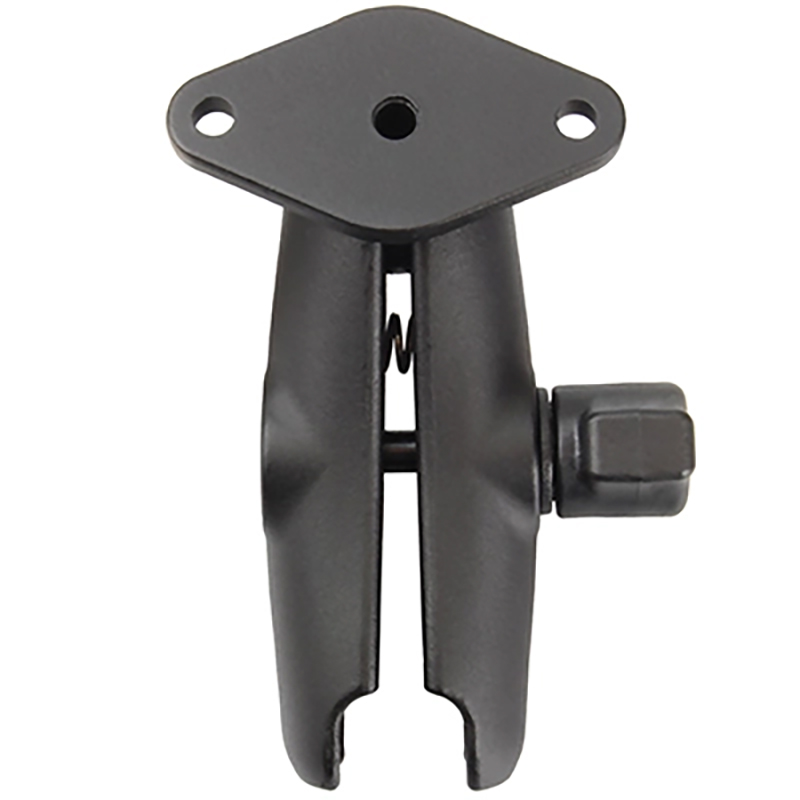 RAM Double Socket Medium Arm With Diamond Plate