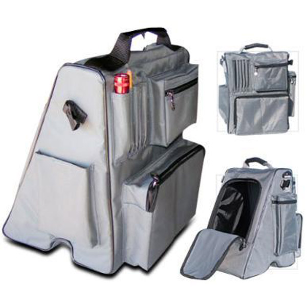 RV Flight Bag Black Leather