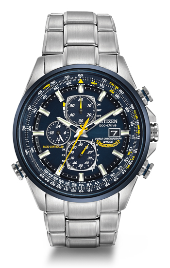 Citizen Blue Angels World Chronograph At Stainless Steel