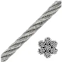 Control Cable 1/8 7X19 Galv