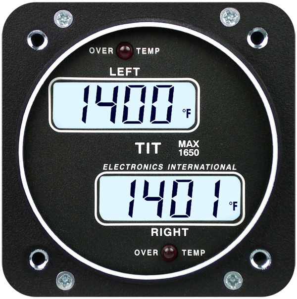EI TT-1P PRIMARY TWIN ENGINE TIT TWO CHANNEL 2-1/4" TSO
