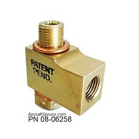 Curtis 90-Degree Elbow Adapter 1/8 NPT Male to 1/2-20 Female CCA-2480