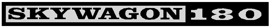 Skywagon 180 Placard Silver