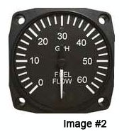 UMA 2-1/4. Fuel Flow Indicator 0-20 Gph Non-TSO