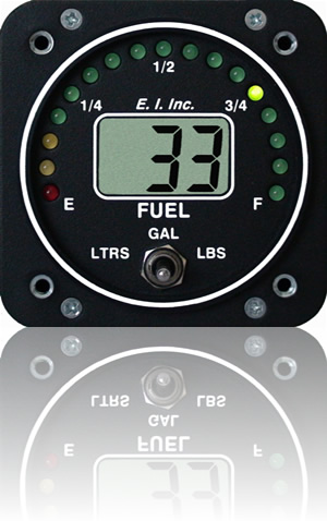 Electronics International 2-1/4 Fuel Level Gauge 1 Channel For Magnetic Probes