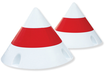 Large Airport Cone Marker White