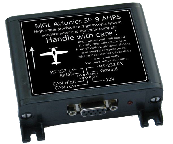 MGL Sp-9 Ring Gyro Attitude Heading Sensor( Horizon/Compass)