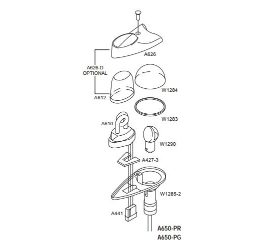 Whelen A610 Strobe Tube Assembly