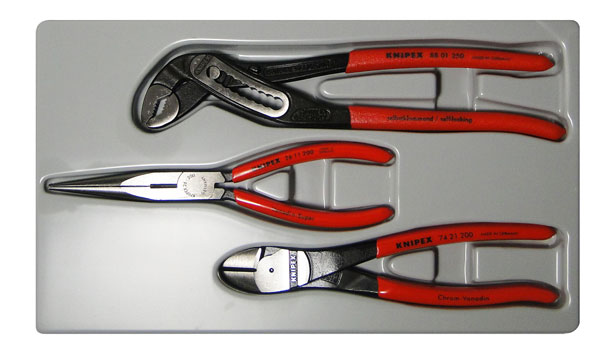 Knipex 3 Pc Universal Pliers Set With Alligator PliersSet