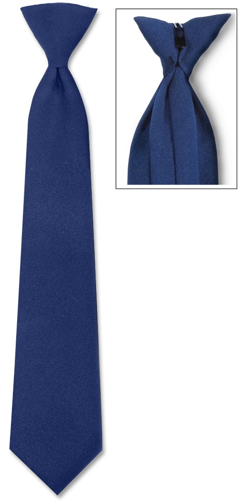 Clip-On Womens With Button Hole - Navy