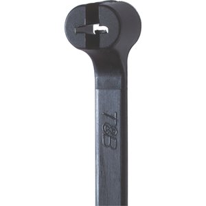 7 50Lb Uv Black Cable Ties TY525Mx 100 Pack
