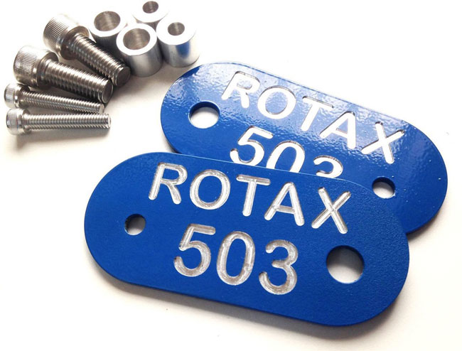 ROTAX 503 BADGE PLATE