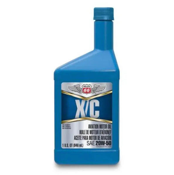 Phillips 66 Oil X/C Aviation 20W-50 - Case Of 12 Quarts