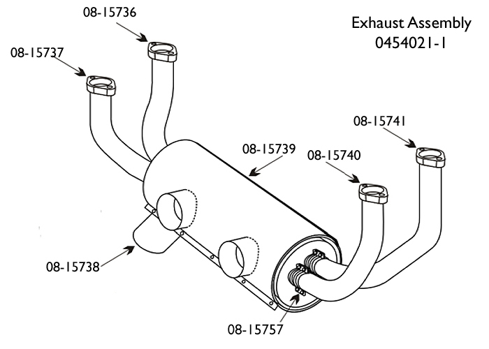 Aerotar 0454009-6 C152 Muffler Assembly Oh