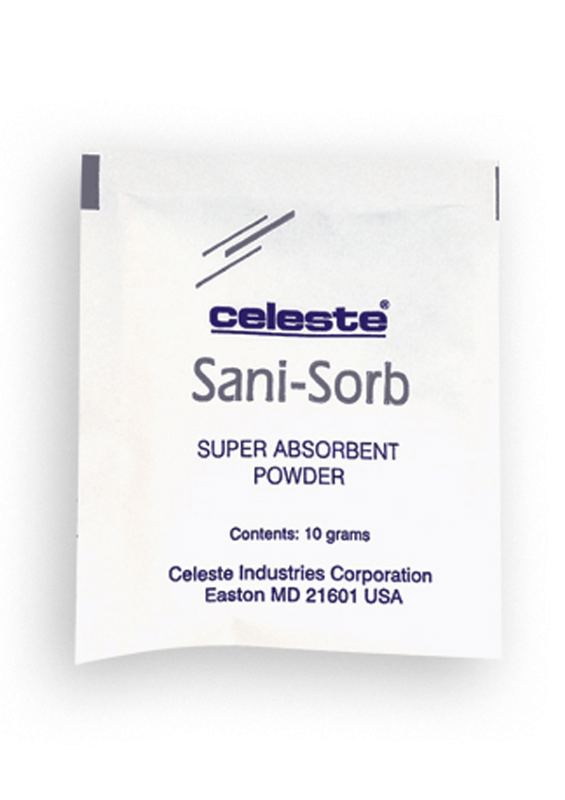 Celeste Sani-Sorb Absorbent Powder Box Of 50 Packets