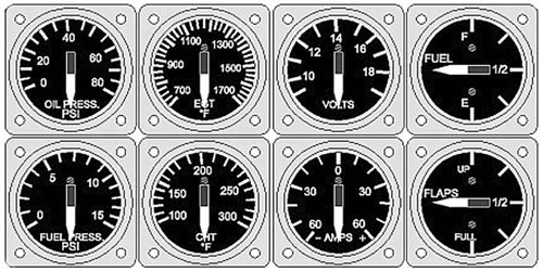 UMA 1-1/4 Oil Temperature Gauge 100F - 300F TSO
