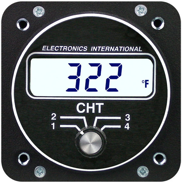 Electronics International C-4 CHT Four Channel Gauge 2-1/4 TSO