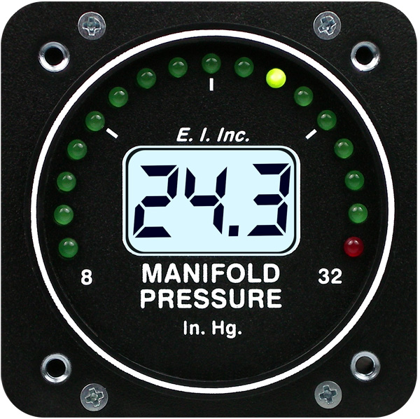 Electronics International M1 Manifold Pressure Primary 2-1/4 TSO