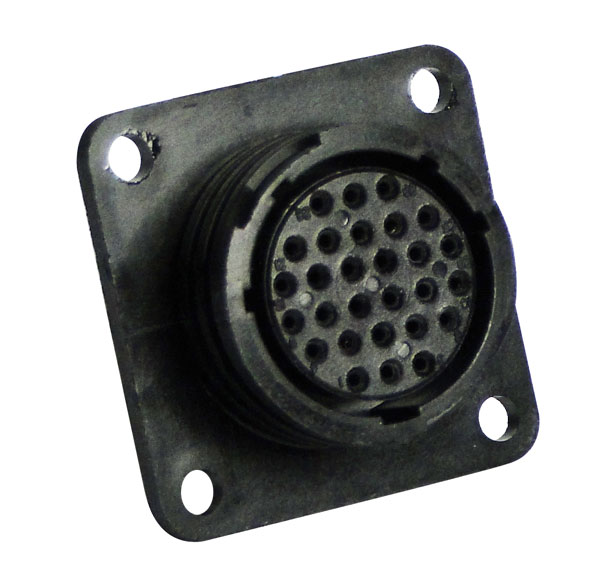 Amp 28 Pin Female Cpc Bulk Head Base Plug 17 Shell