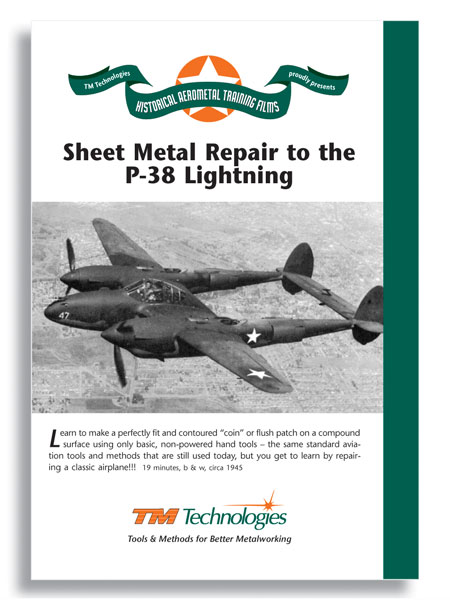 Sheet Metal Repairs To The P38 Lightning Dvd