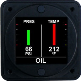 Aerospace Logic Oil Pressure And Temperature Kit OPT200K