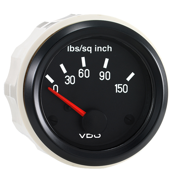 2 VDO Oil Pressure Gauge 150 PSI 12V For VDO Sender - Gauge Only