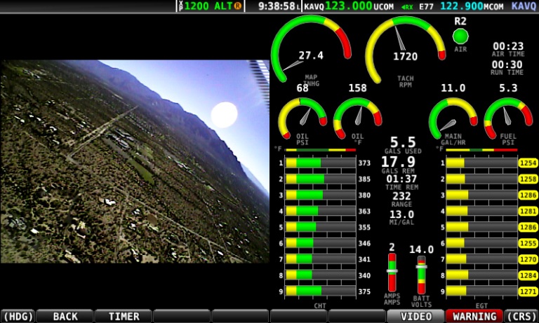 Flightcam360 3.5" Flip Down Lcd With Lowlight Cam