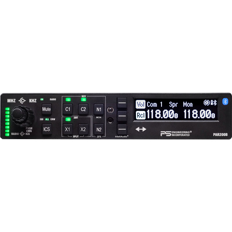 PS Engineering Par 200B Audio Panel With Trig TY91L Remote 8.33 Khz Transceiver