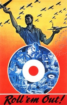 Postcard RollEm Out Canadian Airforce