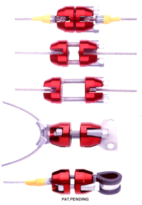 Adj Cable Connector 5/32 1/4 Pin Dia