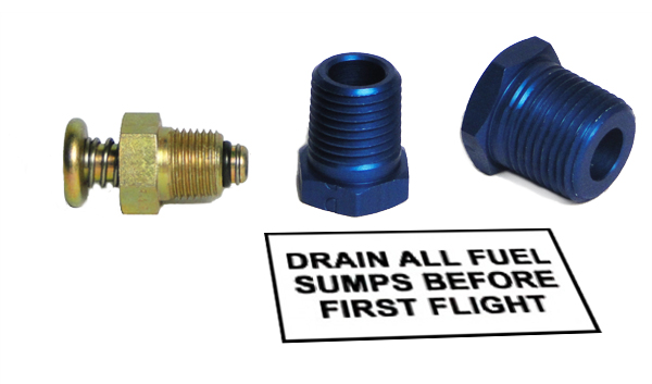 Wing Tank Fuel Drain Kit