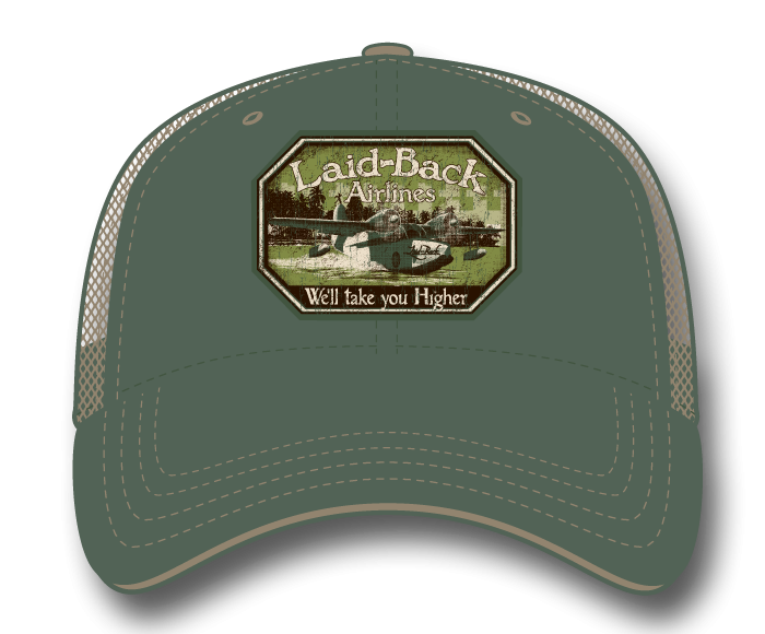 LAID BACK AIRLINES SAGE SOFTEE CAP