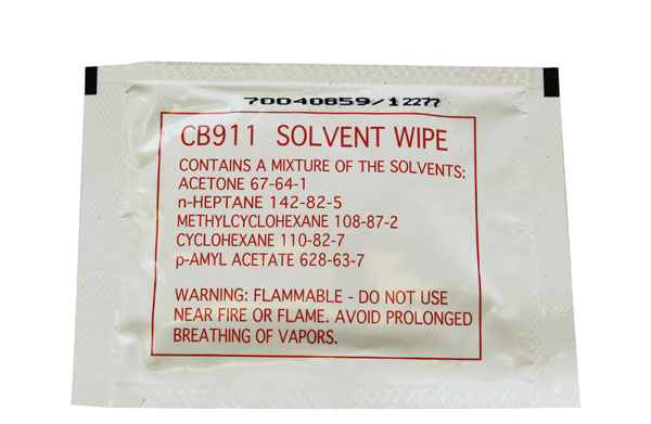 Tanis Solvent Wipe TacB911
