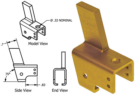 MC1414104-71 Left Seat Roller Housing For Cessna