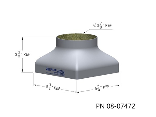[RX1-08-07472] ASOCP-O-13 AIRFLOW OIL COOLER PLENUM