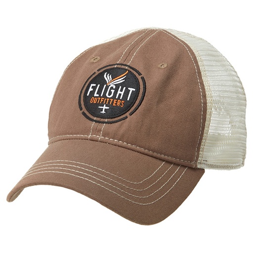 [RX1-13-23949] Flight Outfitters Brown Trucker Hat