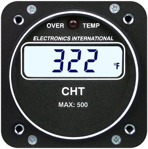[RX1-10-01339] Electronics International C-1P Primary CHT One Channel Gauge 2-1/4 TSO