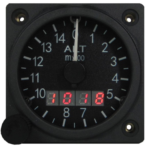 [RX1-10-06284] Swift 2-1/4 Altimeter 0-10K Foot 1 Pointer Baro Mb Inhg