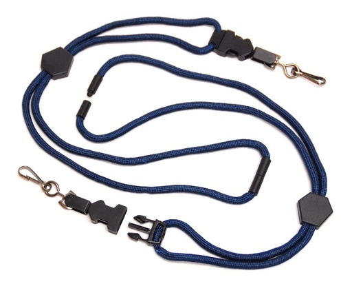 [RX1-14-00897] Lanyard With Break Away Hook (Navy)