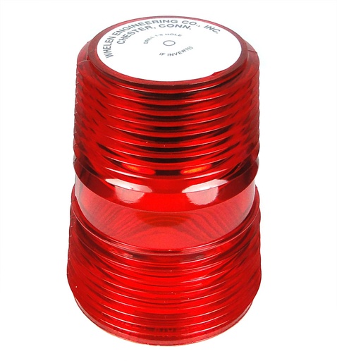 [RX1-11-03254] Whelen A402R Red Lens - Old Style